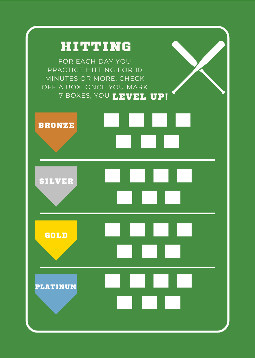 Digital Download: Baseball Practice Booklet and Cards