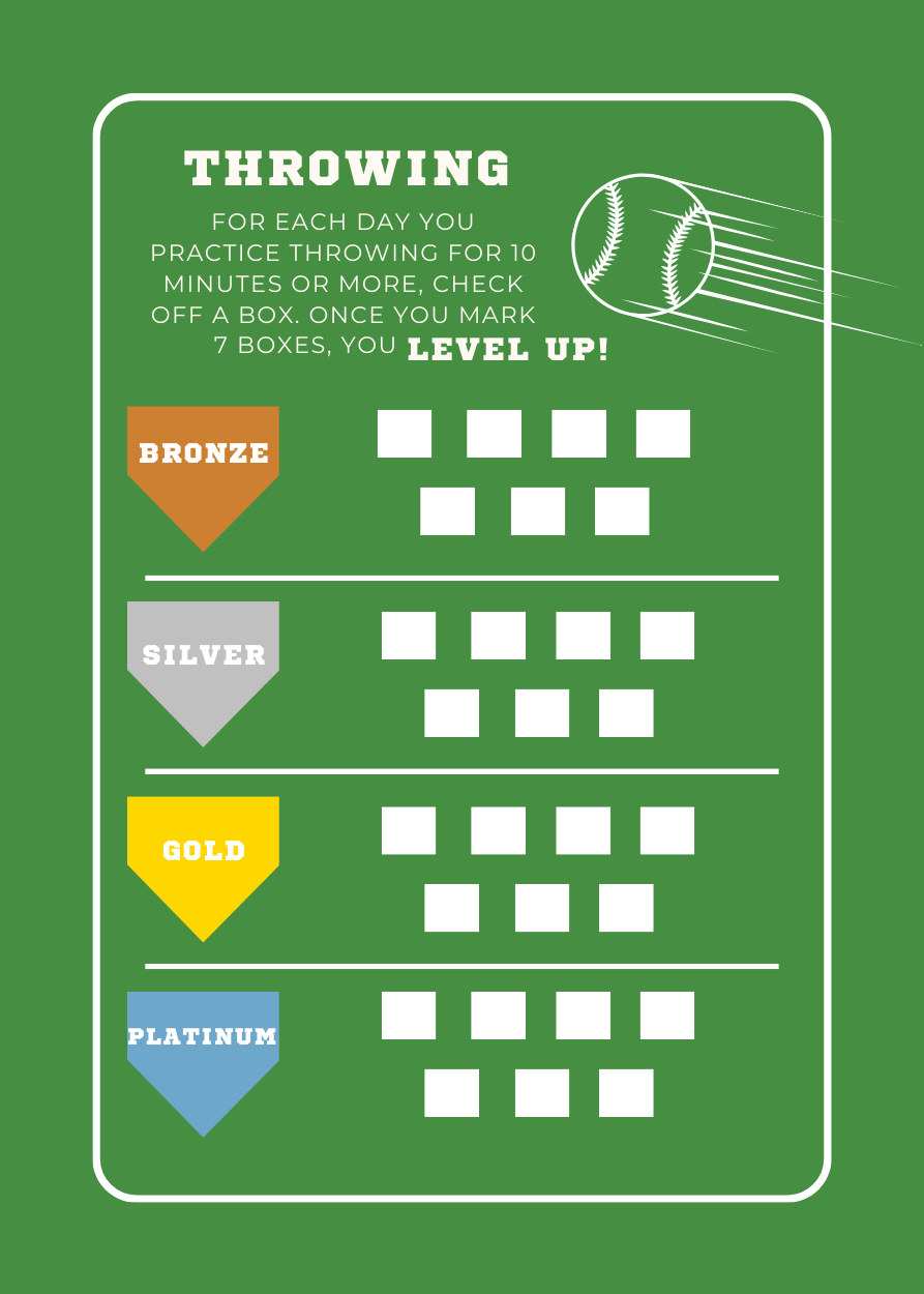 Digital Download: Baseball Practice Booklet and Cards